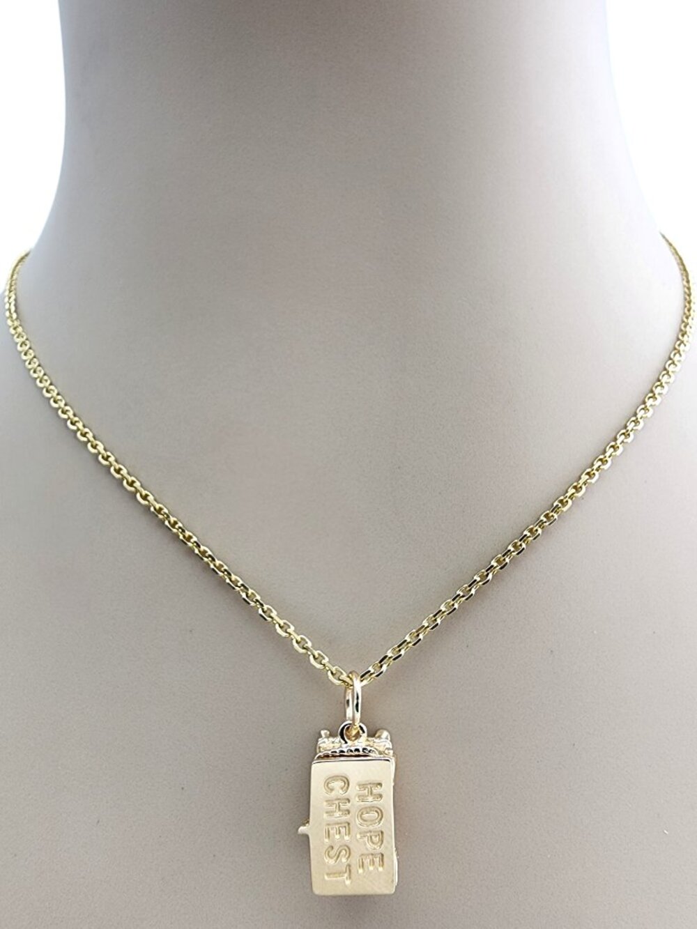 14 Karat Yellow Gold Hope Chest Charm #24246 - Picture 6 of 10